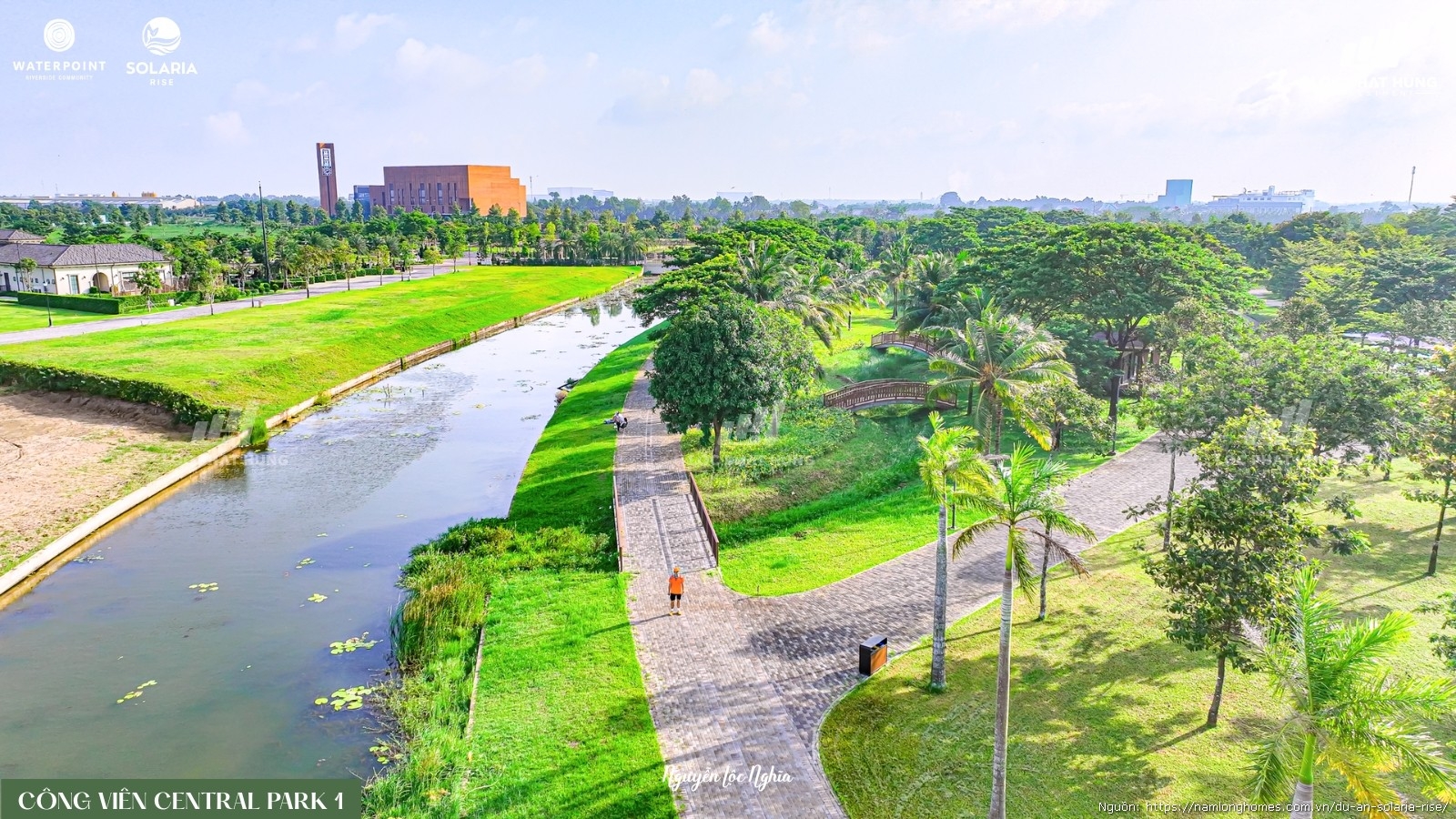 Đường Dạo Bộ Ven Hồ Cảnh Quan Tại Khu Đô Thị Waterpoint