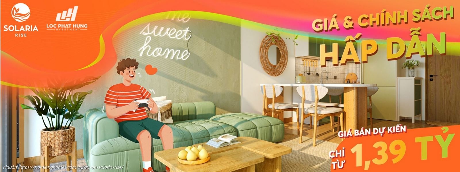 Giá bán dự kiến căn hộ Solaria Rise Waterpoint chỉ từ 1,39 tỷ/căn