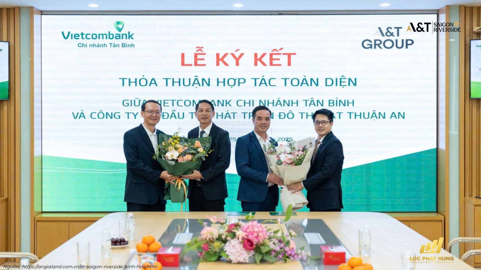Ký kết Vietcombank và Chủ đầu tư dự án A&T Saigon Riverside