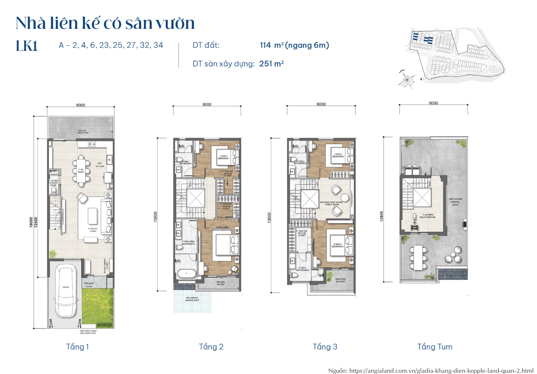 Mat Bang Nha Lien Ke Co San Vuon Gladia By The Waters 4