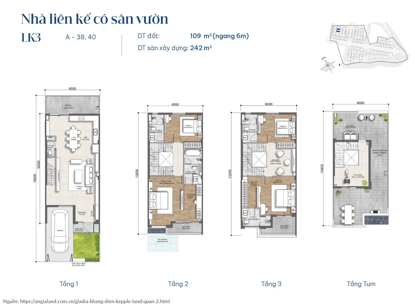 Mat Bang Nha Lien Ke Co San Vuon Gladia By The Waters 6