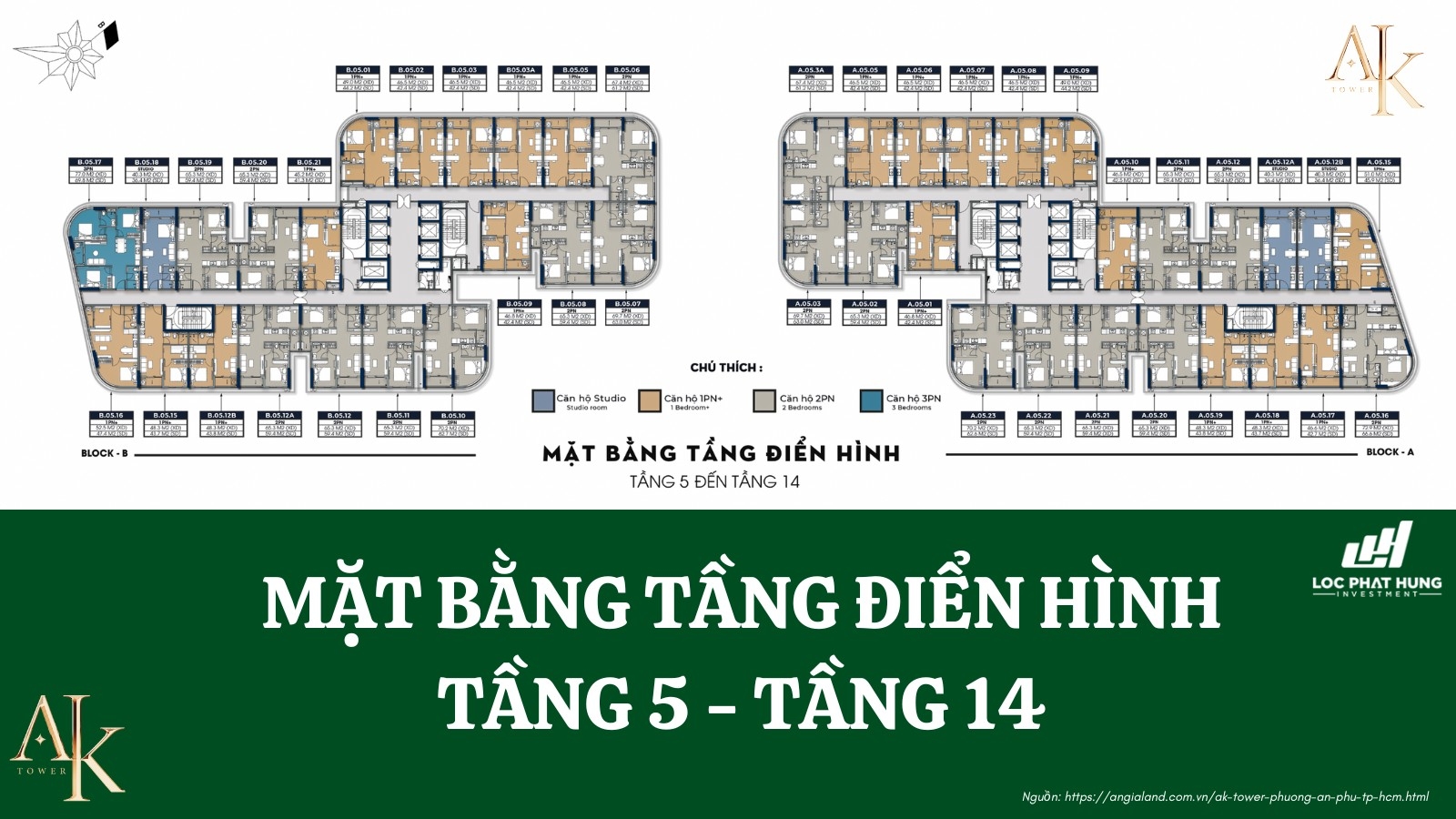 Mặt bằng tầng điển hình dự án A&K Tower An Phú Mặt bằng tầng điển hình dự án A&K Tower An Phú