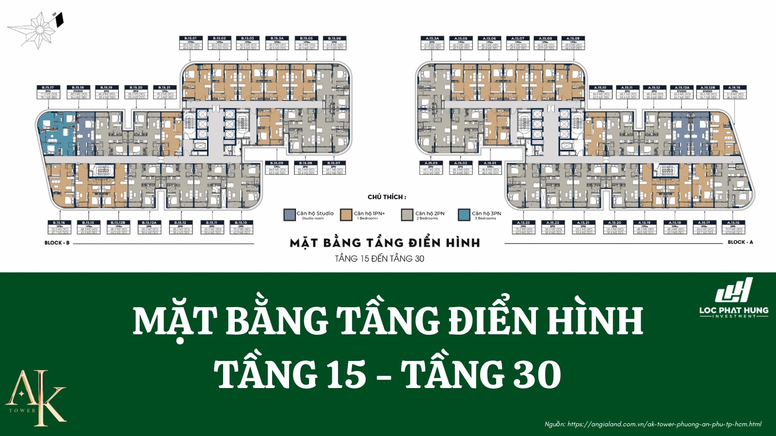 Mặt bằng tầng điển hình dự án A&K Tower An Phú Mặt bằng tầng điển hình dự án A&K Tower An Phú