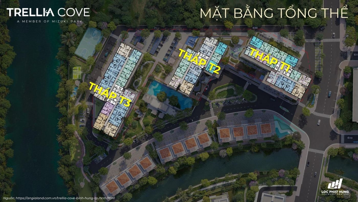 Mặt Bằng Tổng Thể Trellia Cove | Quy Hoạch Thông Minh Amp; Tối Ưu