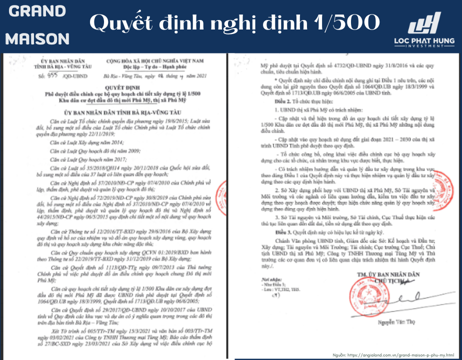  Pháp Lý Maison Grand Phú Mỹ | Cập Nhật Sổ Hồng, GPXD & Điều Kiện Mở Bán 2025