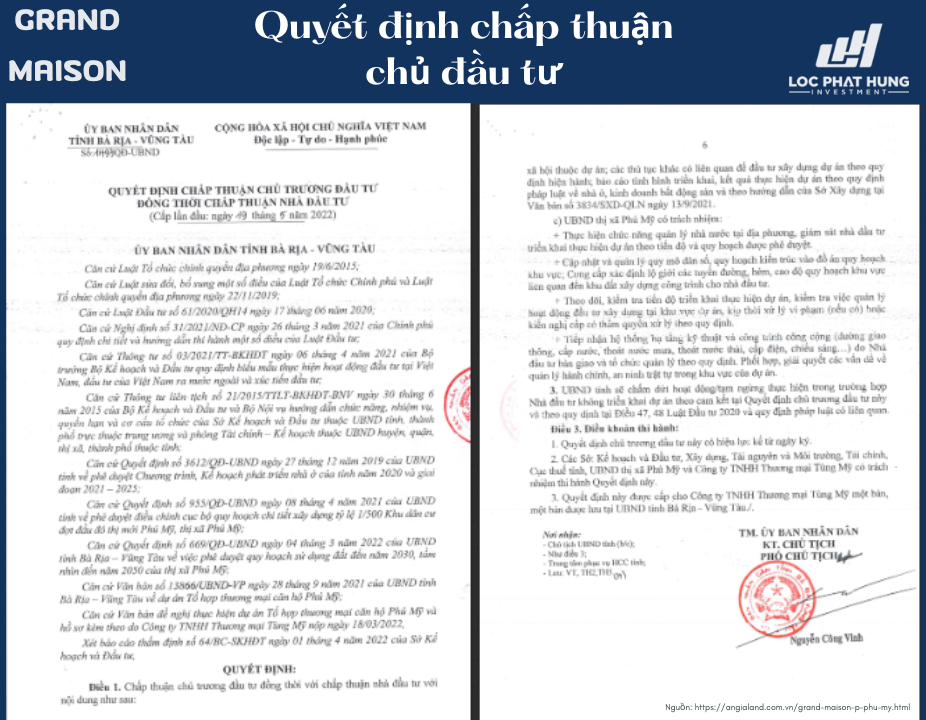 Pháp Lý Maison Grand Phú Mỹ | Cập Nhật Sổ Hồng, GPXD & Điều Kiện Mở Bán 2025