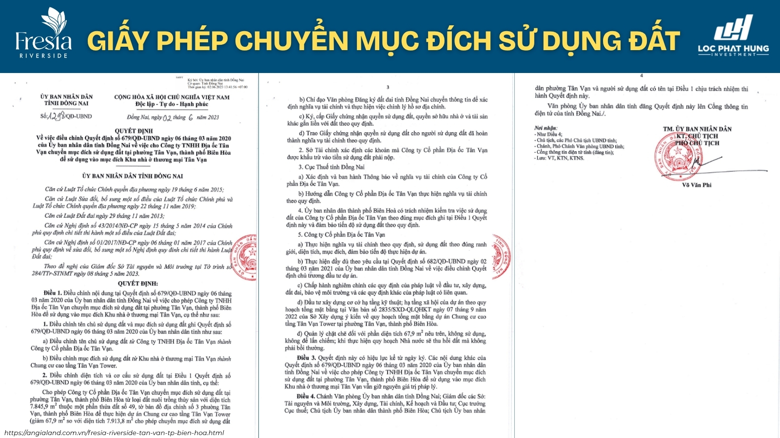 Pháp Lý Fresia Riverside