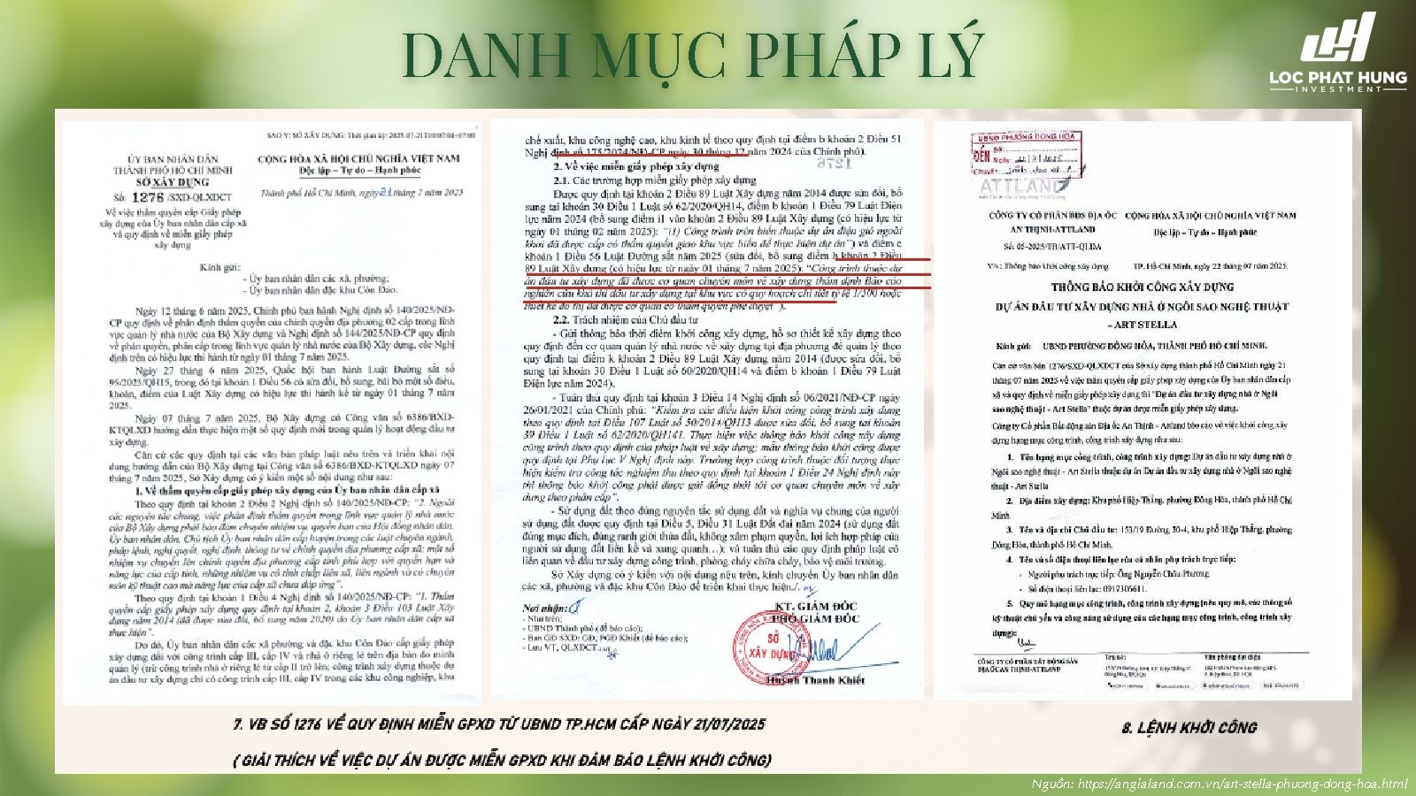 Pháp Lý Art Stella: Giấy Phép Xây Dựng Gpxd Amp; Lệnh Khởi Công