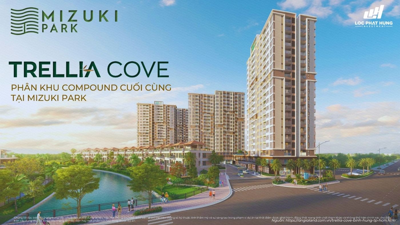 Phối Cảnh Tổng Thể Trellia Cove | Biểu Tượng Sống Mới Tại Mizuki Park, Nam Sài Gòn