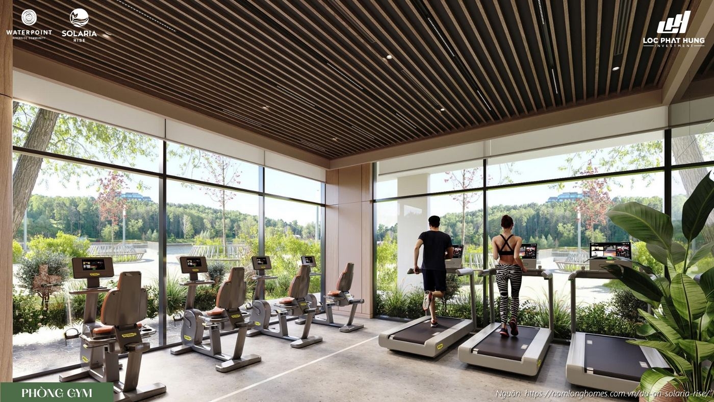 Phong Gym Hien Dai Solaria Rise Trang Thiet Bi Cao Cap