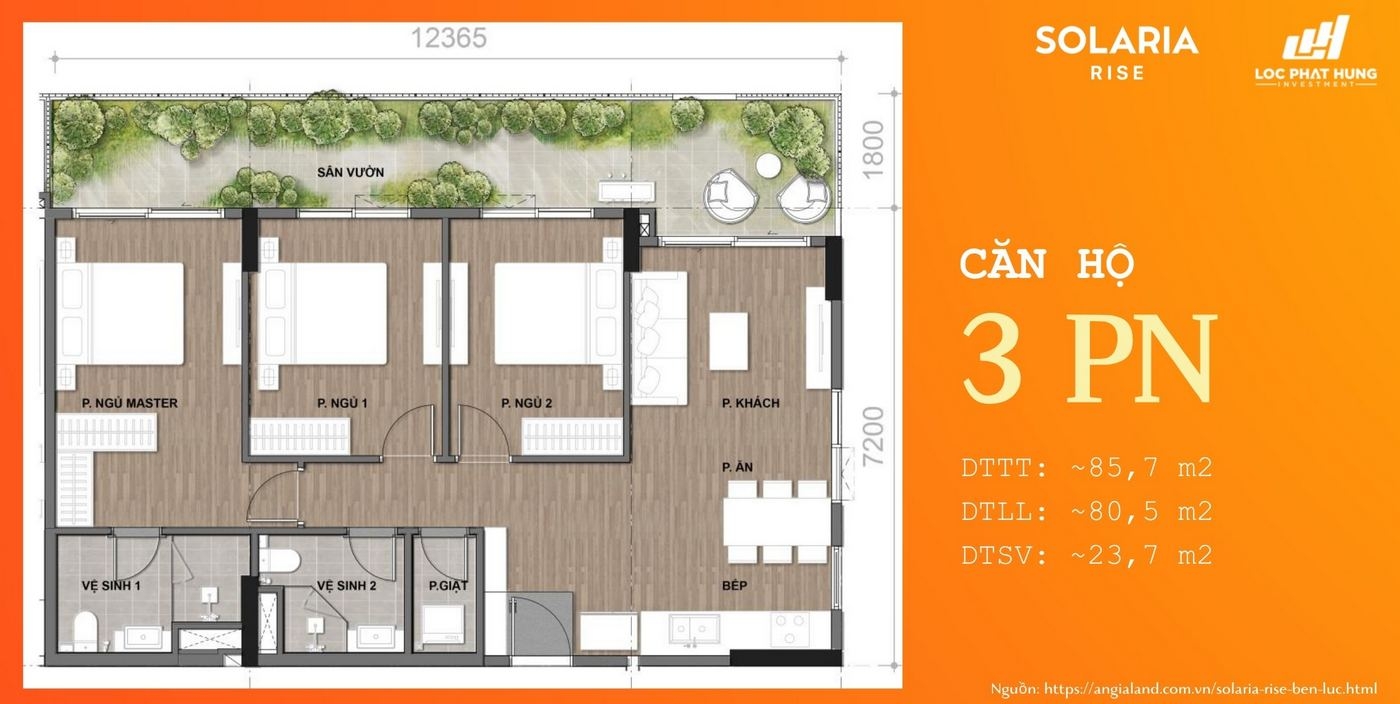 Thiet Ke Can Ho 3pn Solaria Rise Phien Ban Gioi Han Co San Vuon