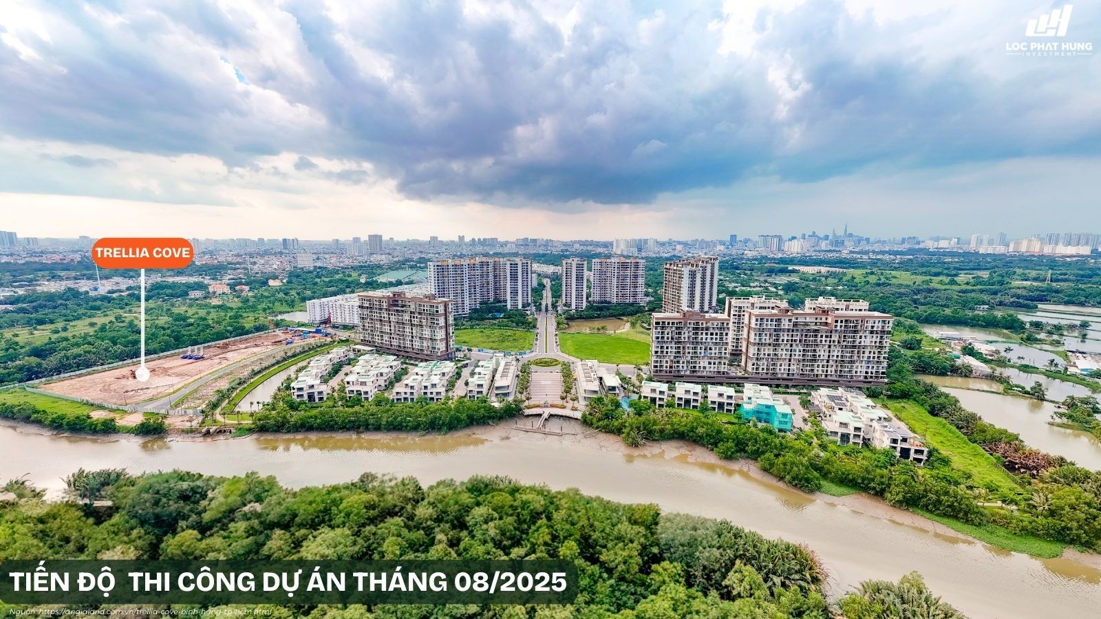 Tiến độ thi công tháng 8/2025 dự án Trelllia Cove