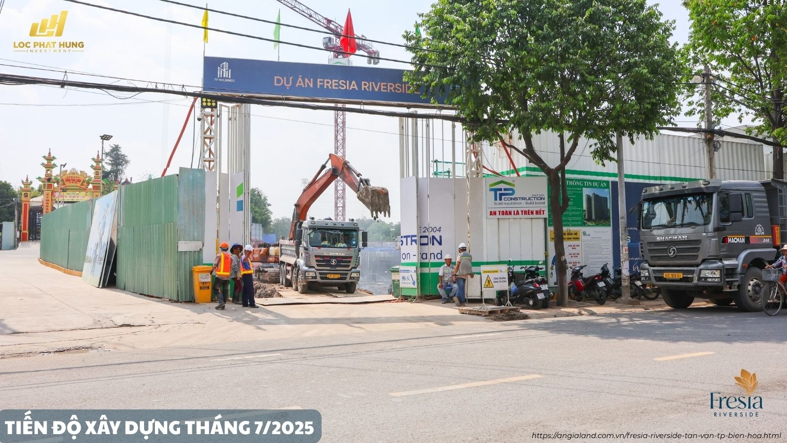 Tiến độ xây dựng tháng 7/2025 dự án Fresia Riverside Biên Hoà Tiến độ xây dựng tháng 7/2025 dự án Fresia Riverside Biên Hoà