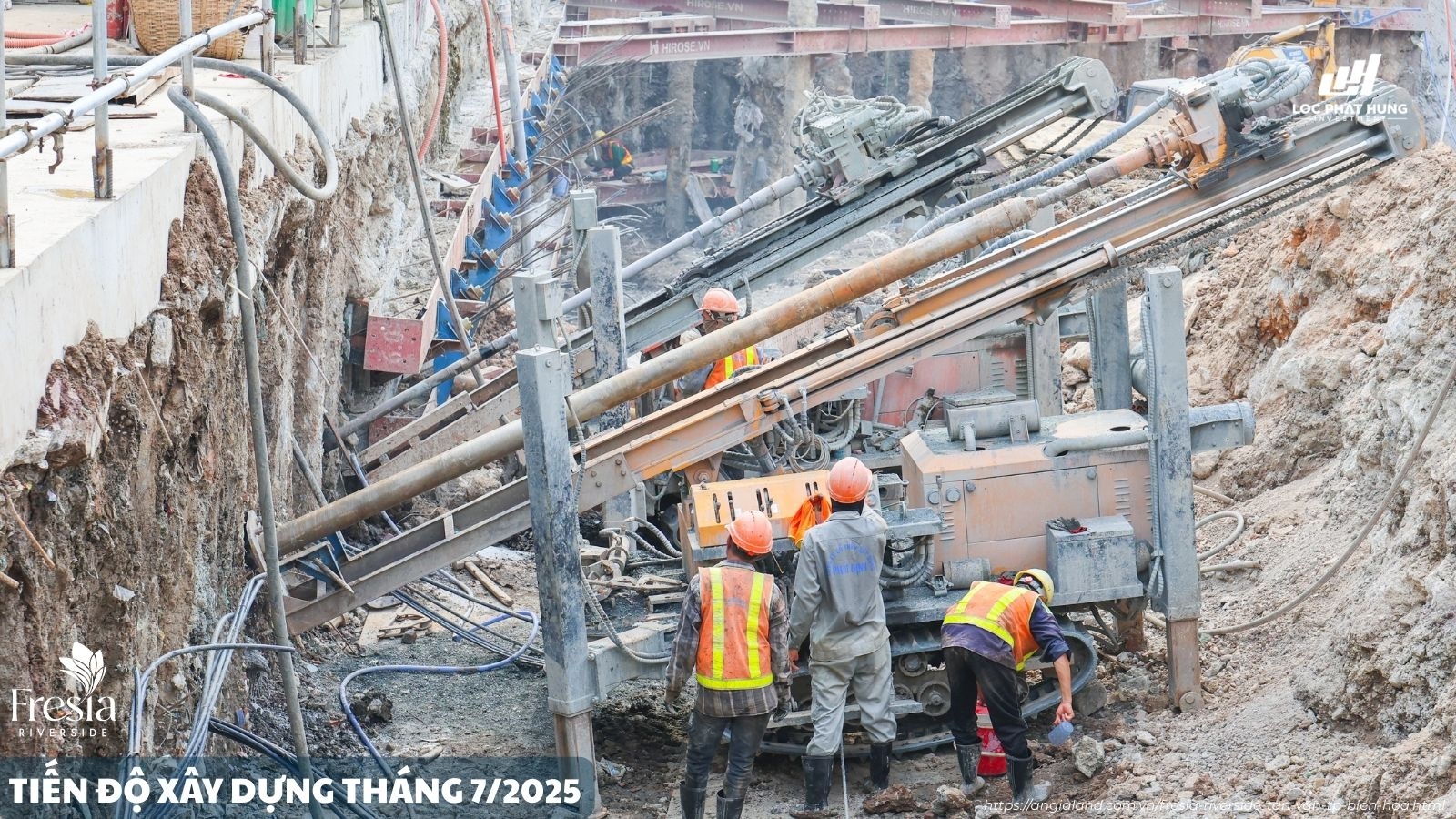 Tiến độ xây dựng tháng 7/2025 dự án Fresia Riverside Biên Hoà Tiến độ xây dựng tháng 7/2025 dự án Fresia Riverside Biên Hoà