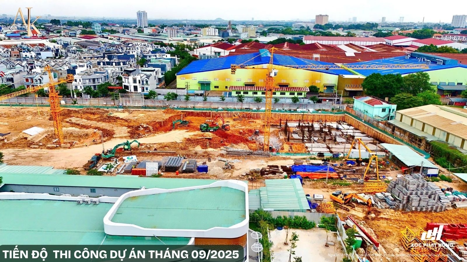 Tiến độ thi công tháng 09/2025 dự án A&K Tower phường An Phú Tiến độ thi công tháng 09/2025 dự án A&K Tower phường An Phú