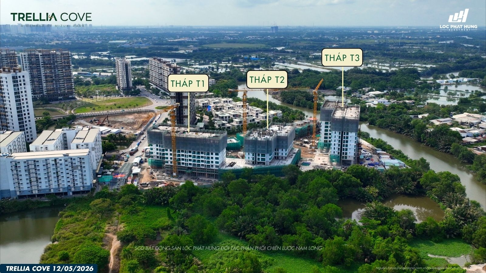 SGD Lộc Phát Hưng cập nhật Tiến độ dự án Trellia Cove 12.05.2026