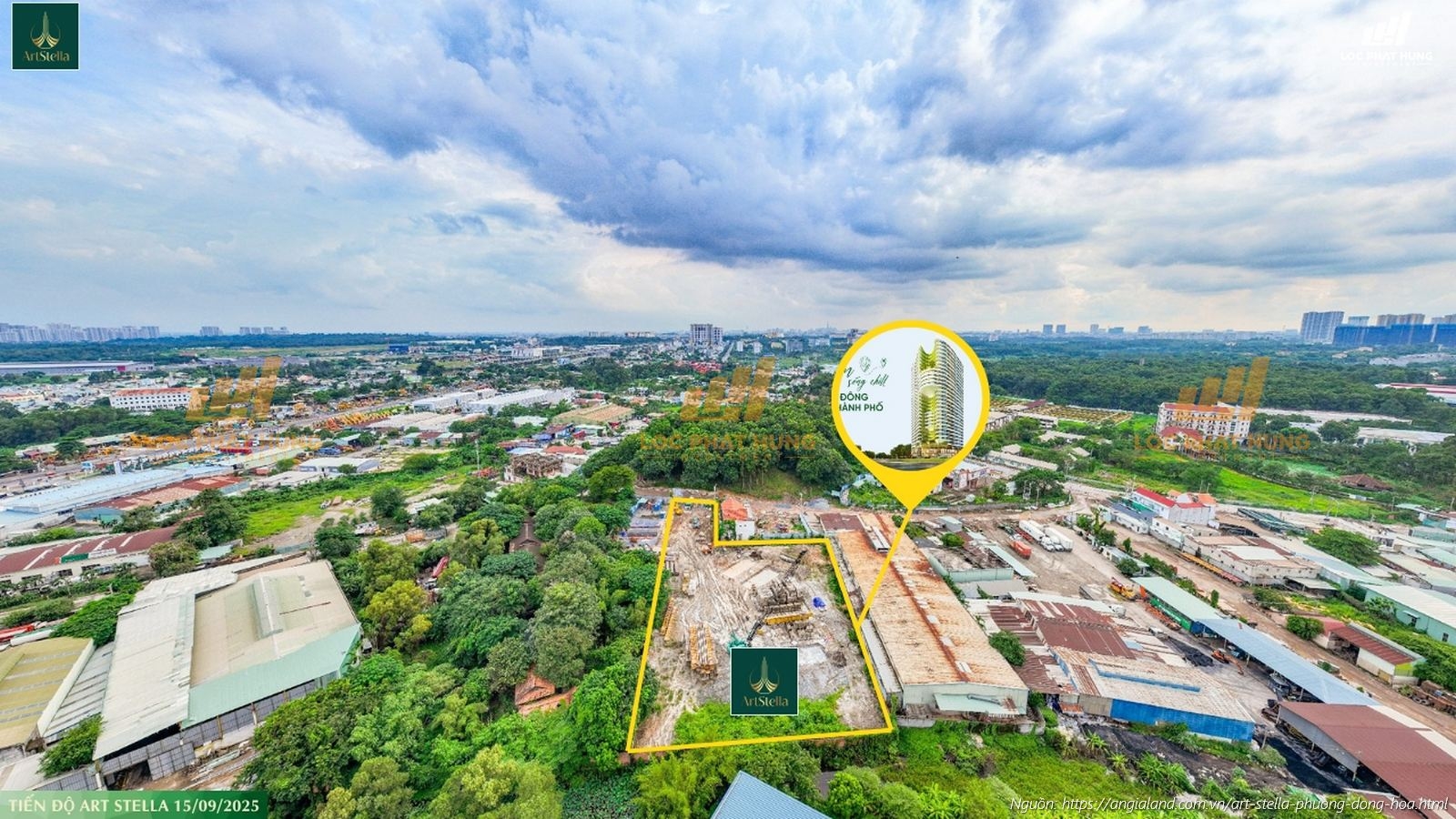 Cập Nhật Tiến độ Xây Dựng Dự án Art Stella Tháng 09/2025