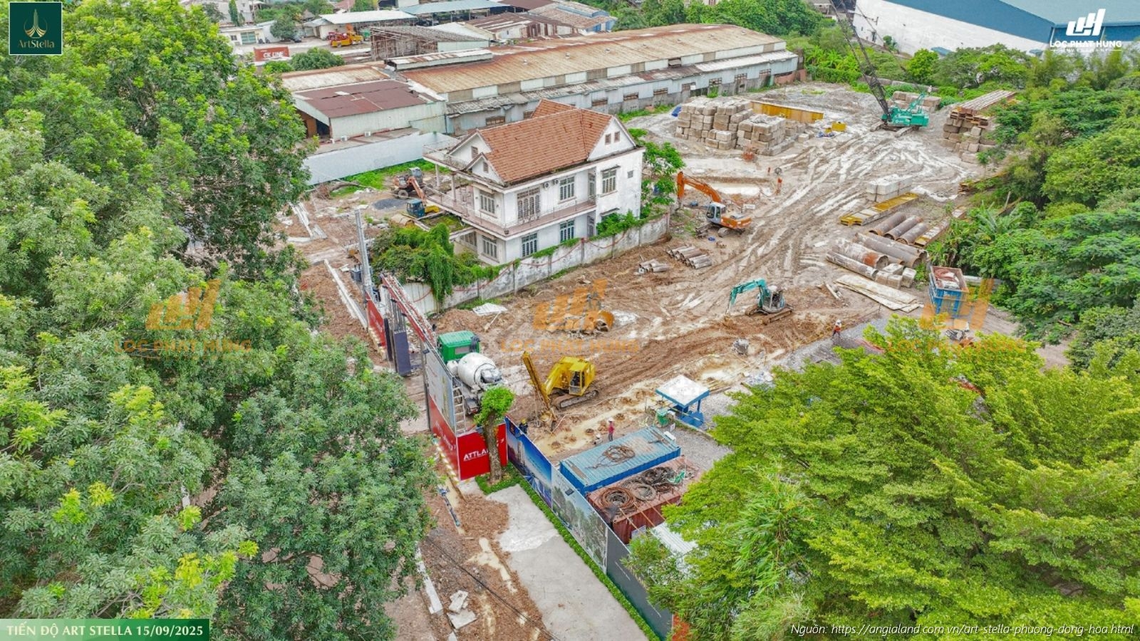 Cập Nhật Tiến độ Xây Dựng Dự án Art Stella Tháng 09/2025
