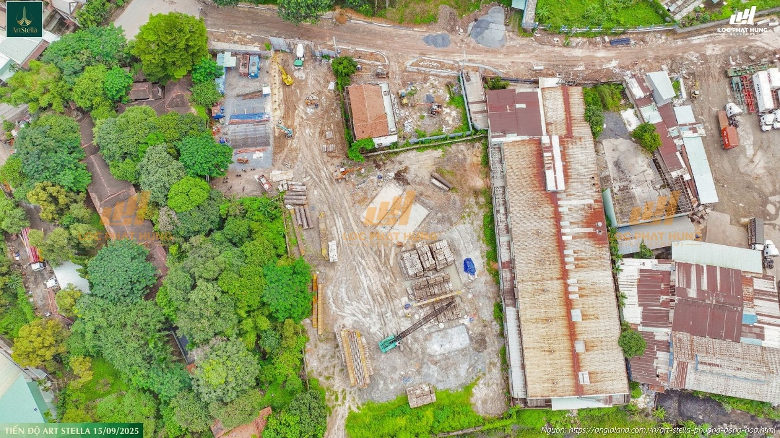 Cập Nhật Tiến độ Xây Dựng Dự án Art Stella Tháng 09/2025