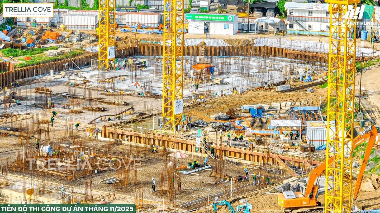 Tiến độ xây dựng tháng 11/2025 dự án Trellia Cove - Chủ đầu tư Nam Long