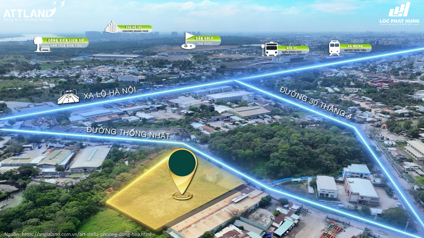 Vị Trí Art Stella Dĩ An | Phân Tích Tiềm Năng Từ Đường Thống Nhất Vị Trí Art Stella Dĩ An | Phân Tích Tiềm Năng Từ Đường Thống Nhất