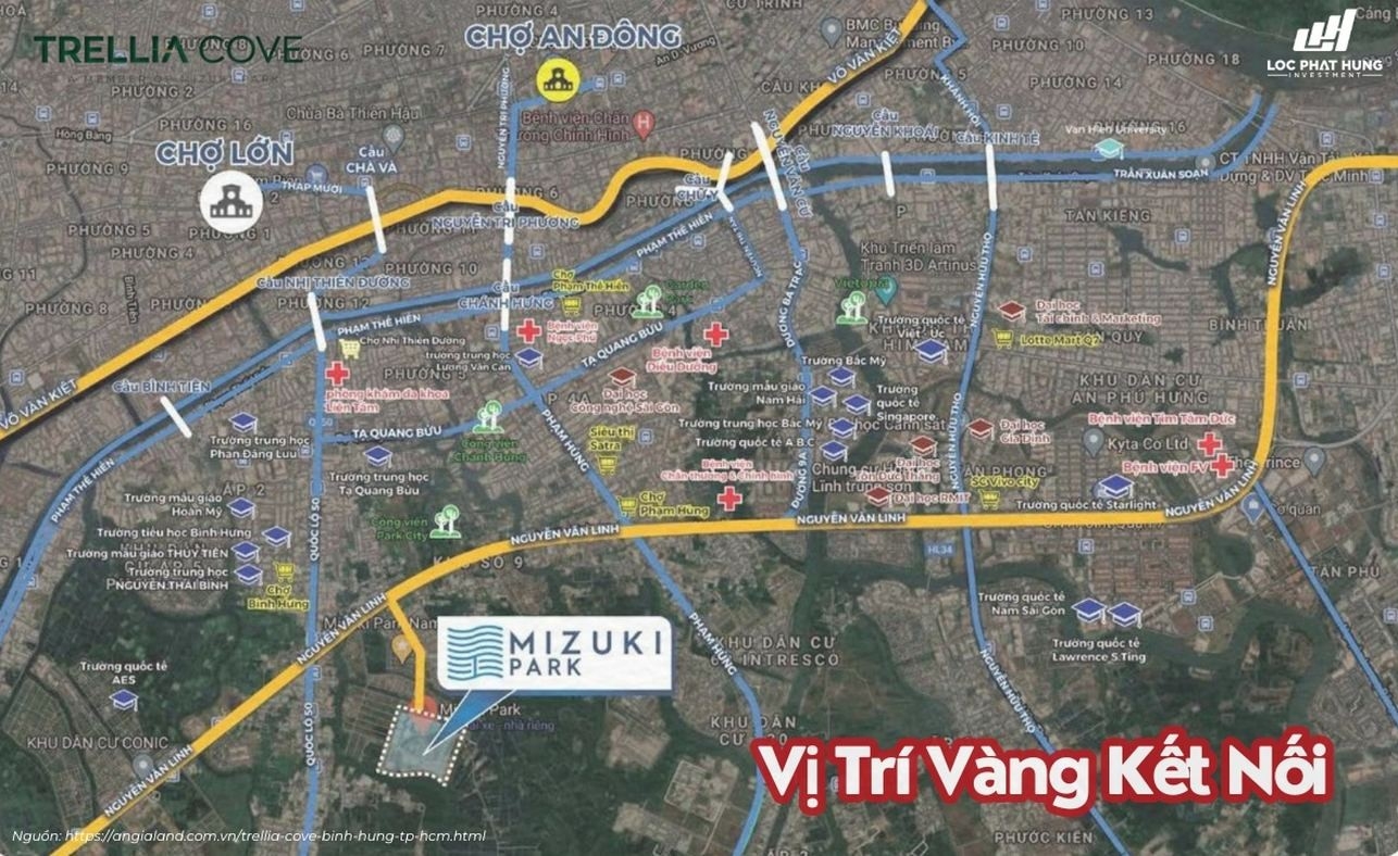 Vị Trí Trellia Cove Mizuki Park | Tâm Điểm Kết Nối Nam Sài Gòn