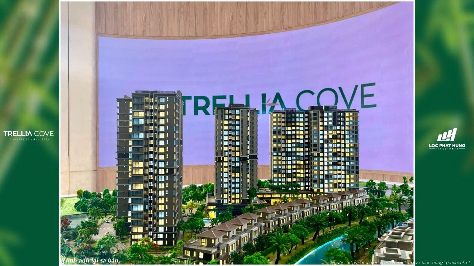 Hình Ảnh Thực Tế Sa Bàn Dự Án Trellia Cove Mizuki Park Bình Chánh