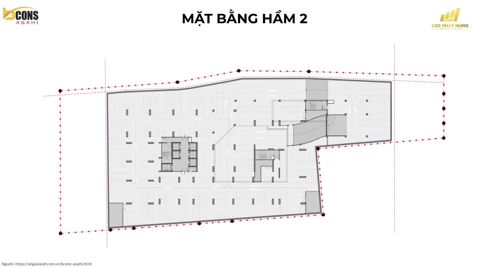 Mặt bằng tầng điển hình dự án Bcons Asahi