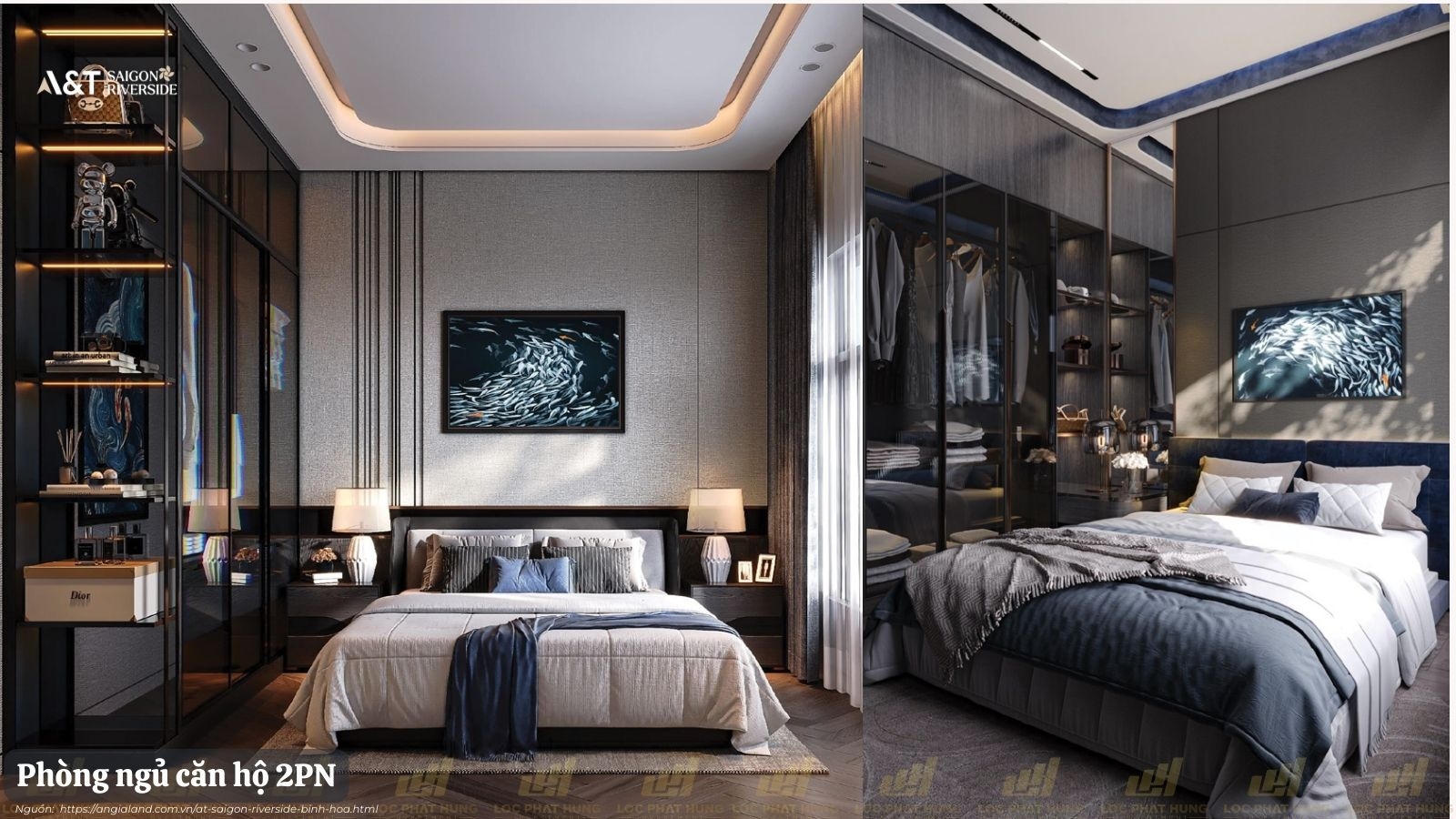 Nhà Mẫu Loại 2PN Dự án Căn Hộ Chung Cư A&T Saigon Riverside phường Bình Hòa