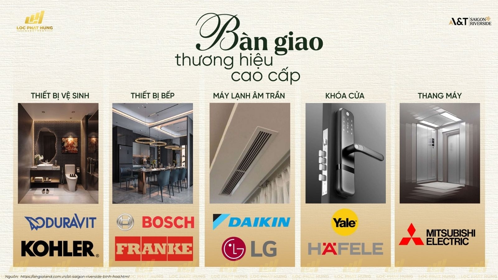 Nội Thất Bàn Giao Dự án Căn Hộ Chung Cư A&T Saigon Riverside phường Bình Hòa