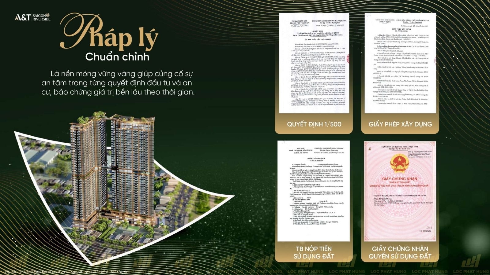 Pháp Lý Dự án Căn Hộ Chung Cư A&T Saigon Riverside phường Bình Hòa