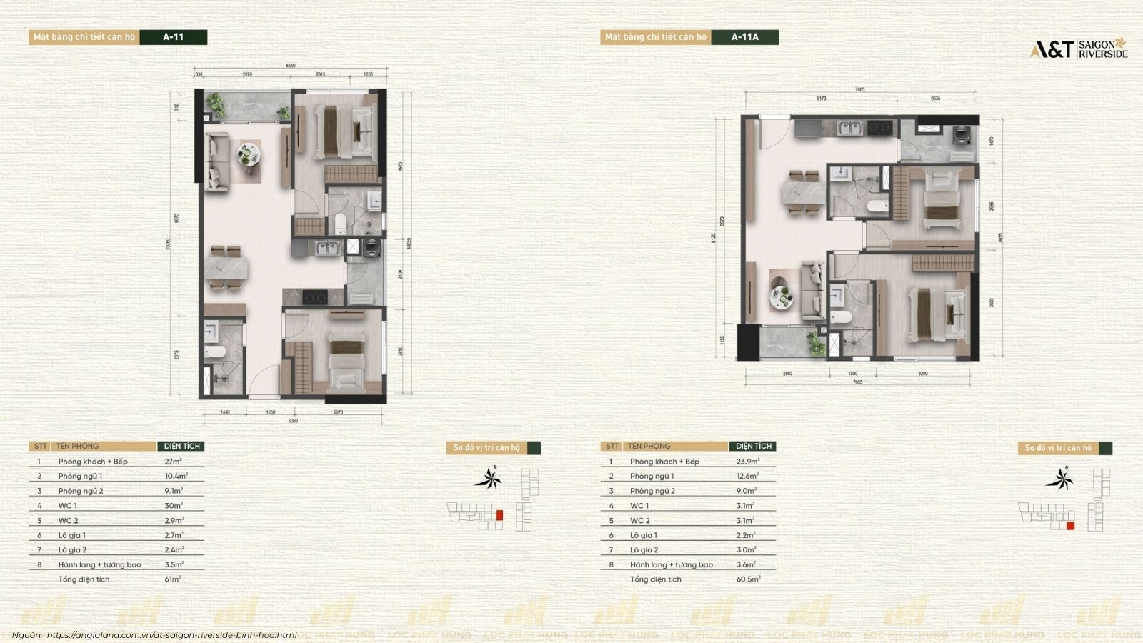 Thiết Kế Căn Hộ Chung Cư A&T Saigon Riverside phường Bình Hòa