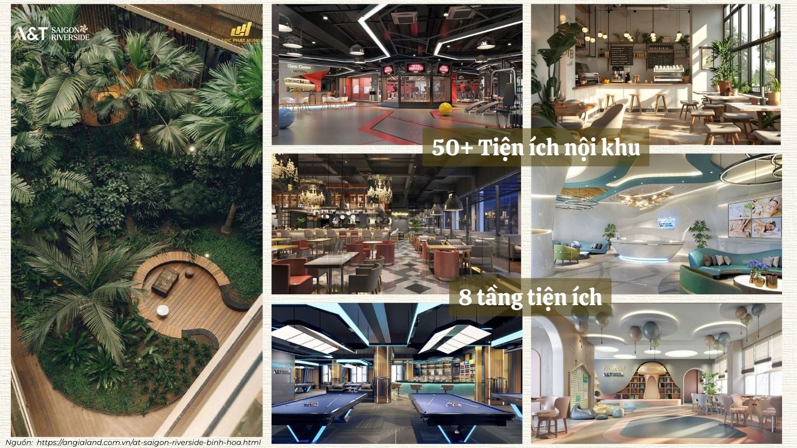 Tiện ích Dự án Căn Hộ Chung Cư A&T Saigon Riverside phường Bình Hòa