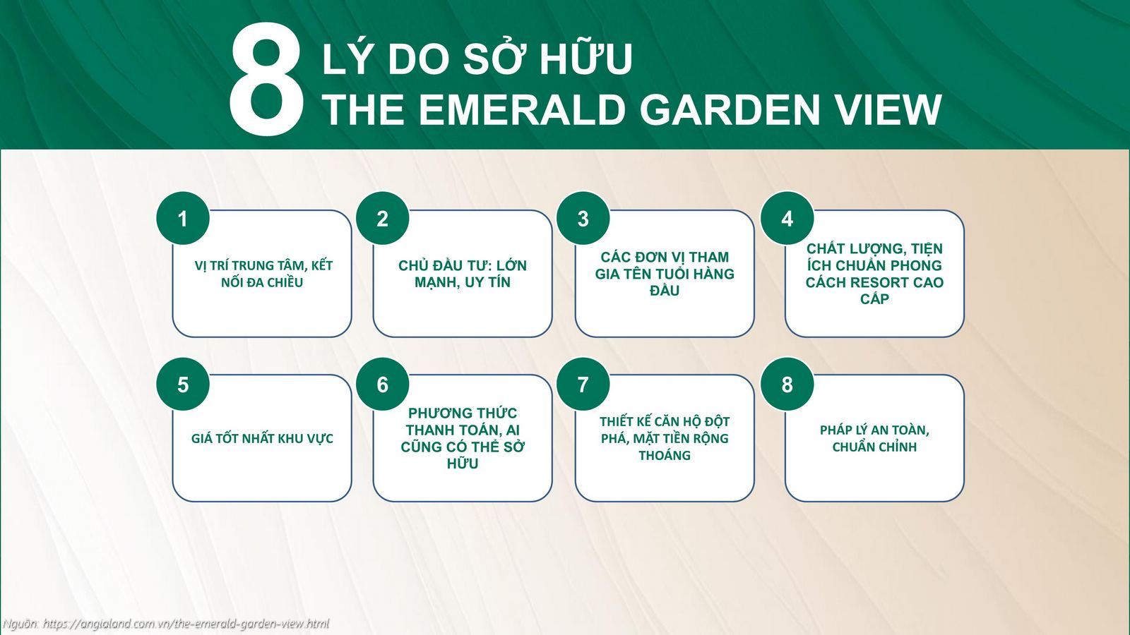 8 lý do nên sở hữu căn hộ The Emerald Garden View: Vị trí trung tâm, Pháp lý an toàn, Giá tốt nhất khu vực