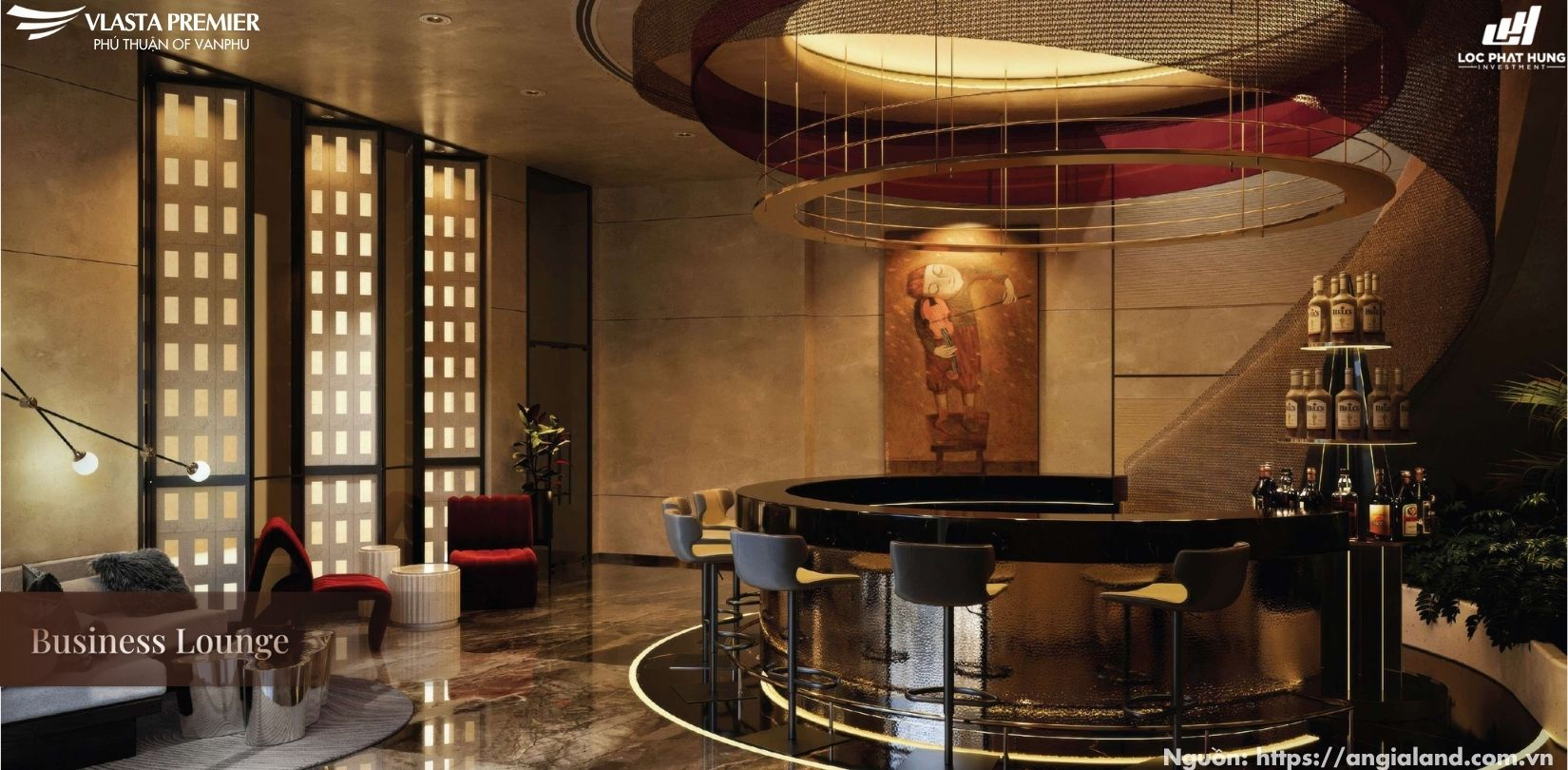 Không gian Business Lounge đẳng cấp để tiếp khách tại Vlasta Premier