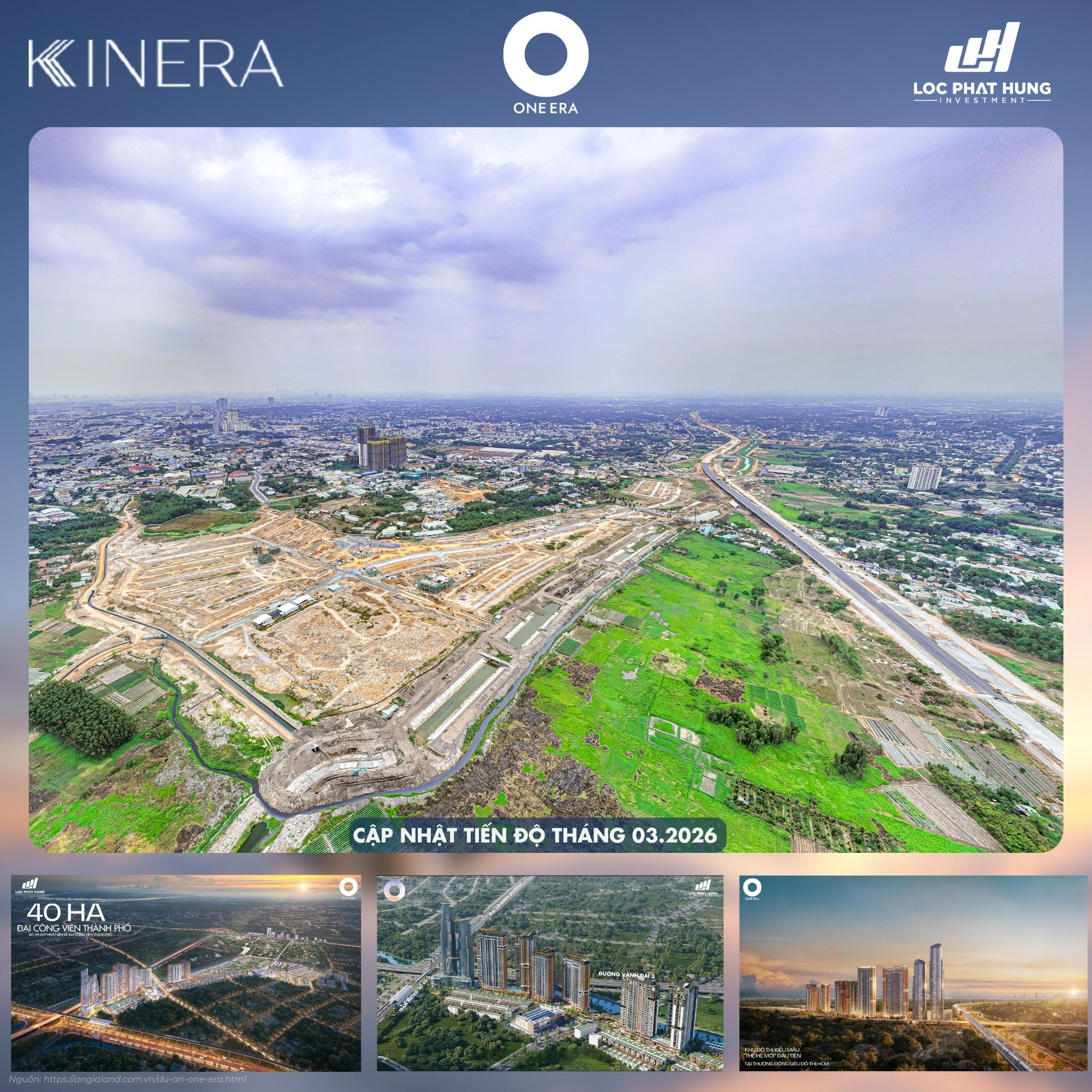 Cập nhật tiến độ thực tế dự án One Era mới nhất tháng 03/2026