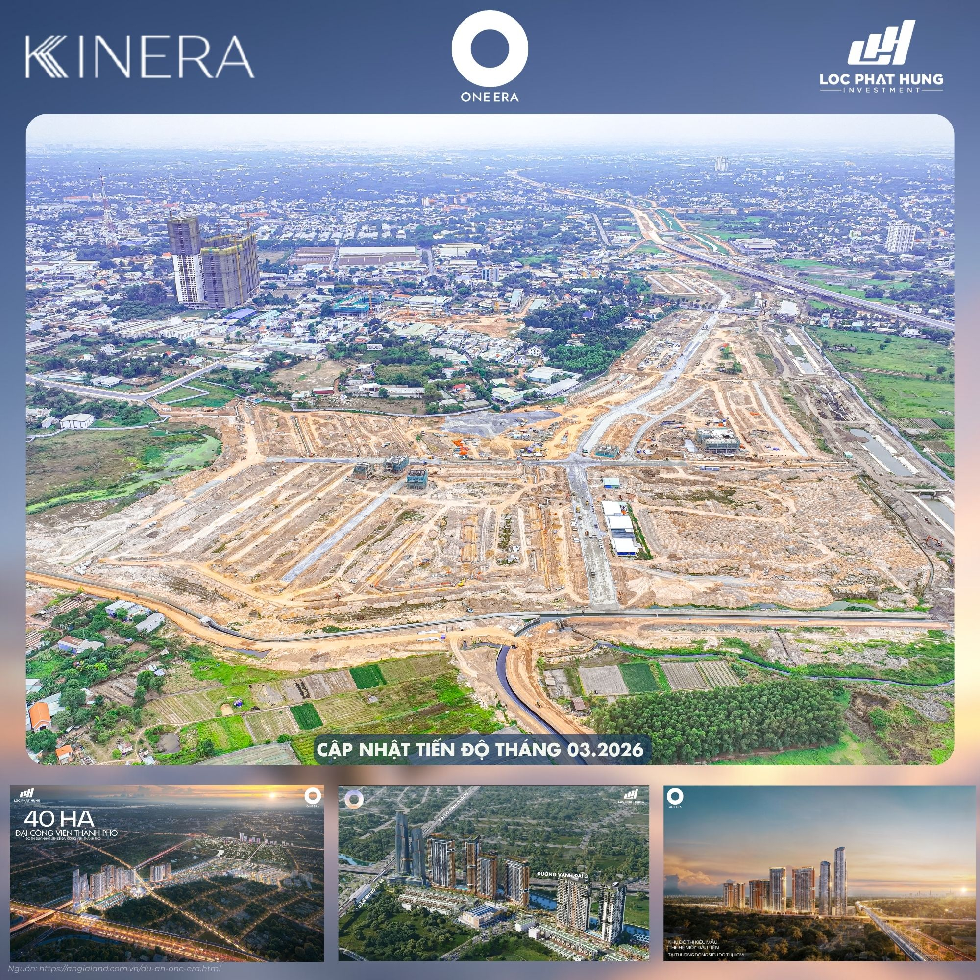 Cập nhật tiến độ thực tế dự án One Era mới nhất tháng 03/2026