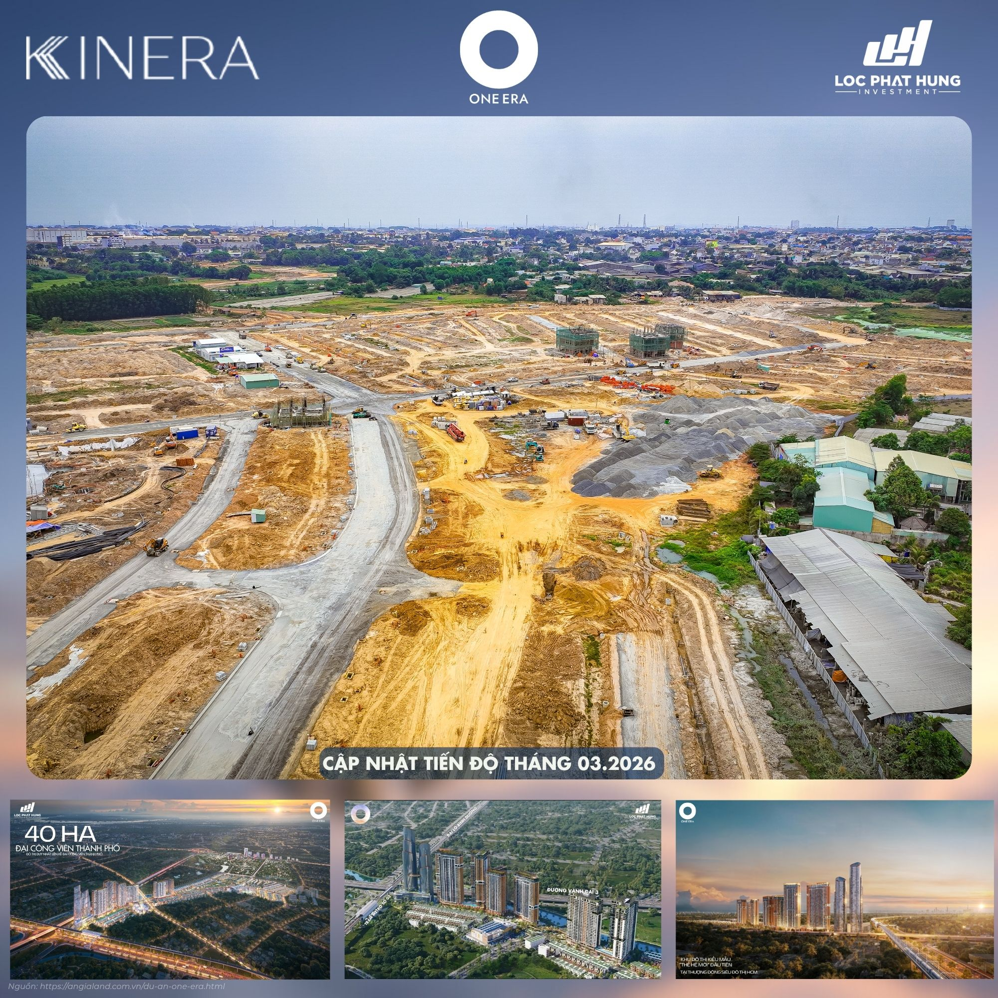 Cập nhật tiến độ thực tế dự án One Era mới nhất tháng 03/2026