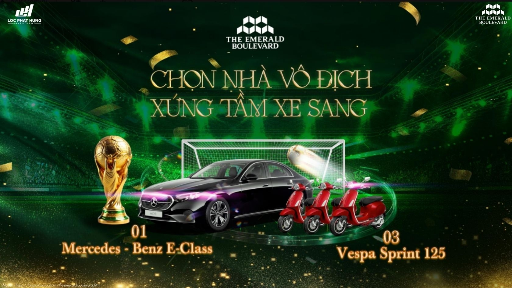 Chính sách ưu đãi chiết khấu và phương thức thanh toán dự án The Emerald Boulevard