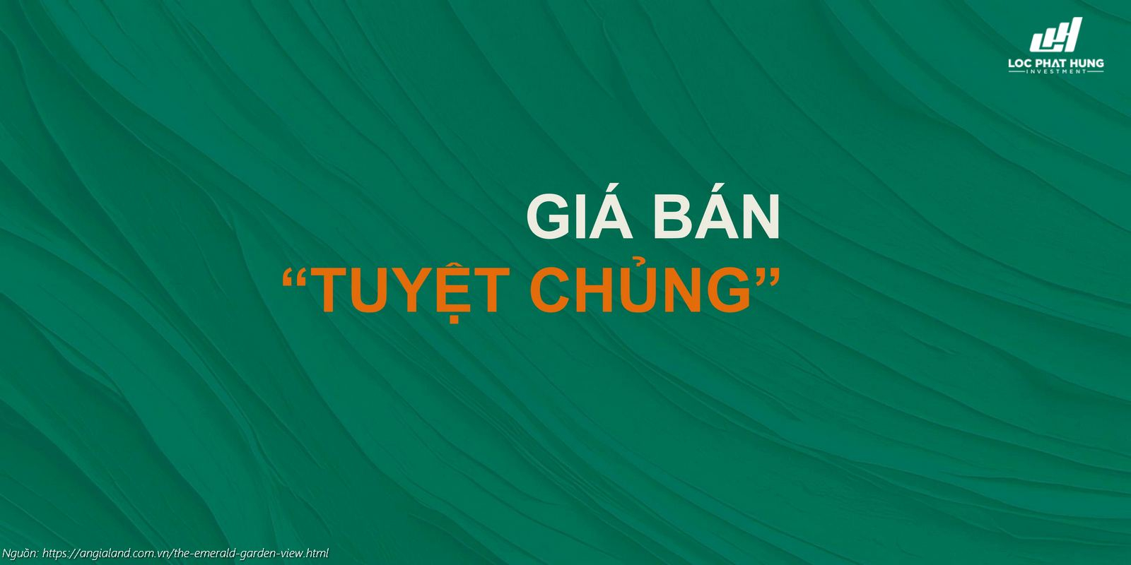 Giá bán "tuyệt chủng" căn hộ chung cư The Emerald Garden View