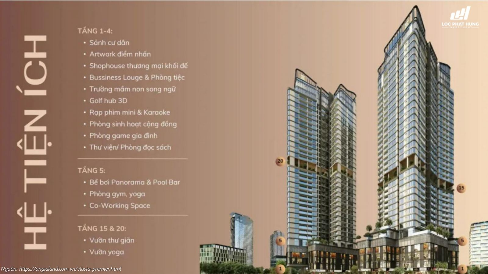 Hệ thống tiện ích nội khu đẳng cấp tại dự án căn hộ Vlasta Premier Quận 7, Phường Phú Thuận