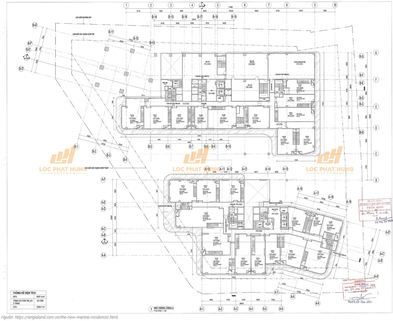 Mặt bằng tầng 2 dự án The New Marina Residences Quận 7, bao gồm tầng trên Shophouse và nhà trẻ