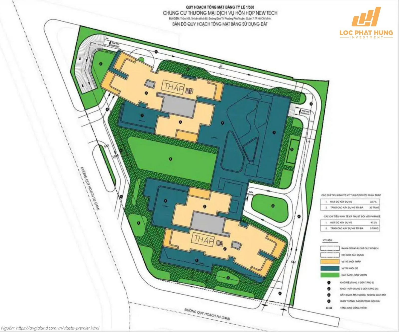 Mặt bằng tầng điển hình căn hộ chung cư Vlasta Premier Quận 7, Phường Phú Thuận
