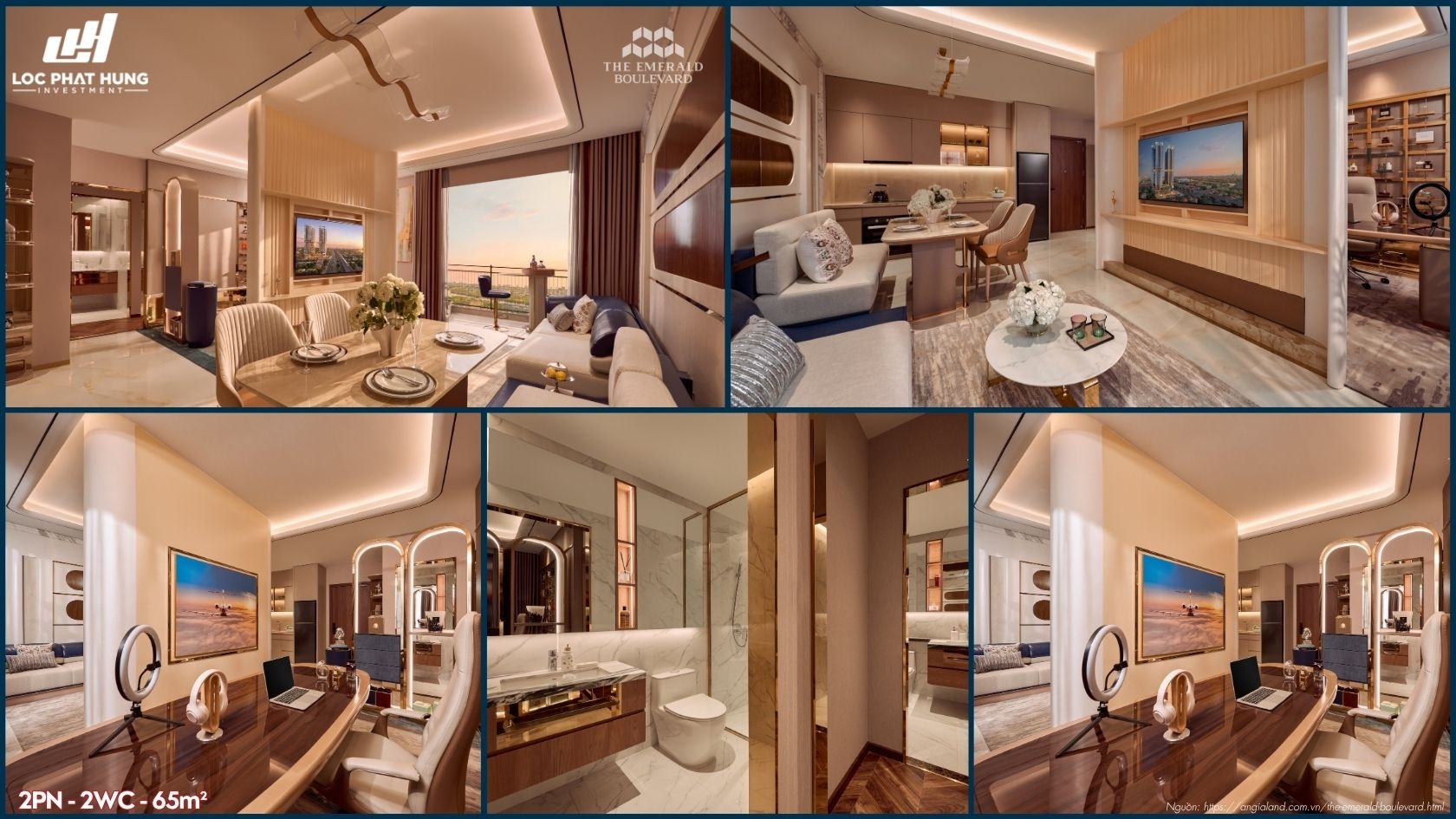 Hình ảnh thực tế nhà mẫu dự án The Emerald Boulevard