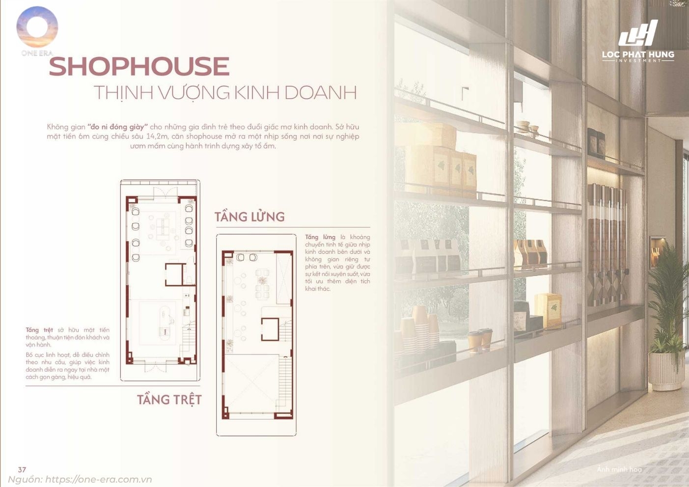 Hình ảnh thực tế nhà mẫu shophouse phân khu Nizi dự án One Era