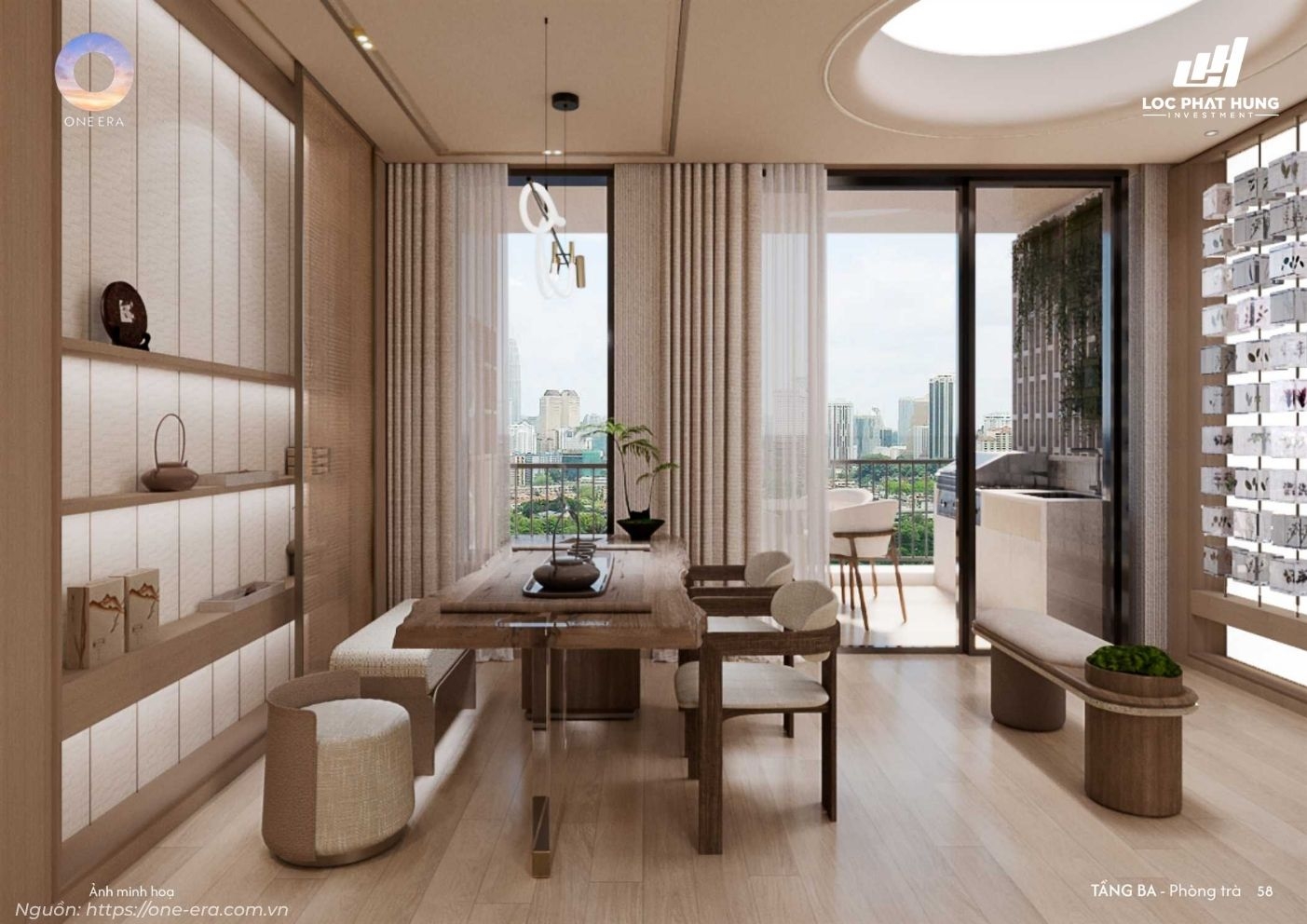 Không gian thiết kế nhà mẫu townhouse phân khu Nizi One Era