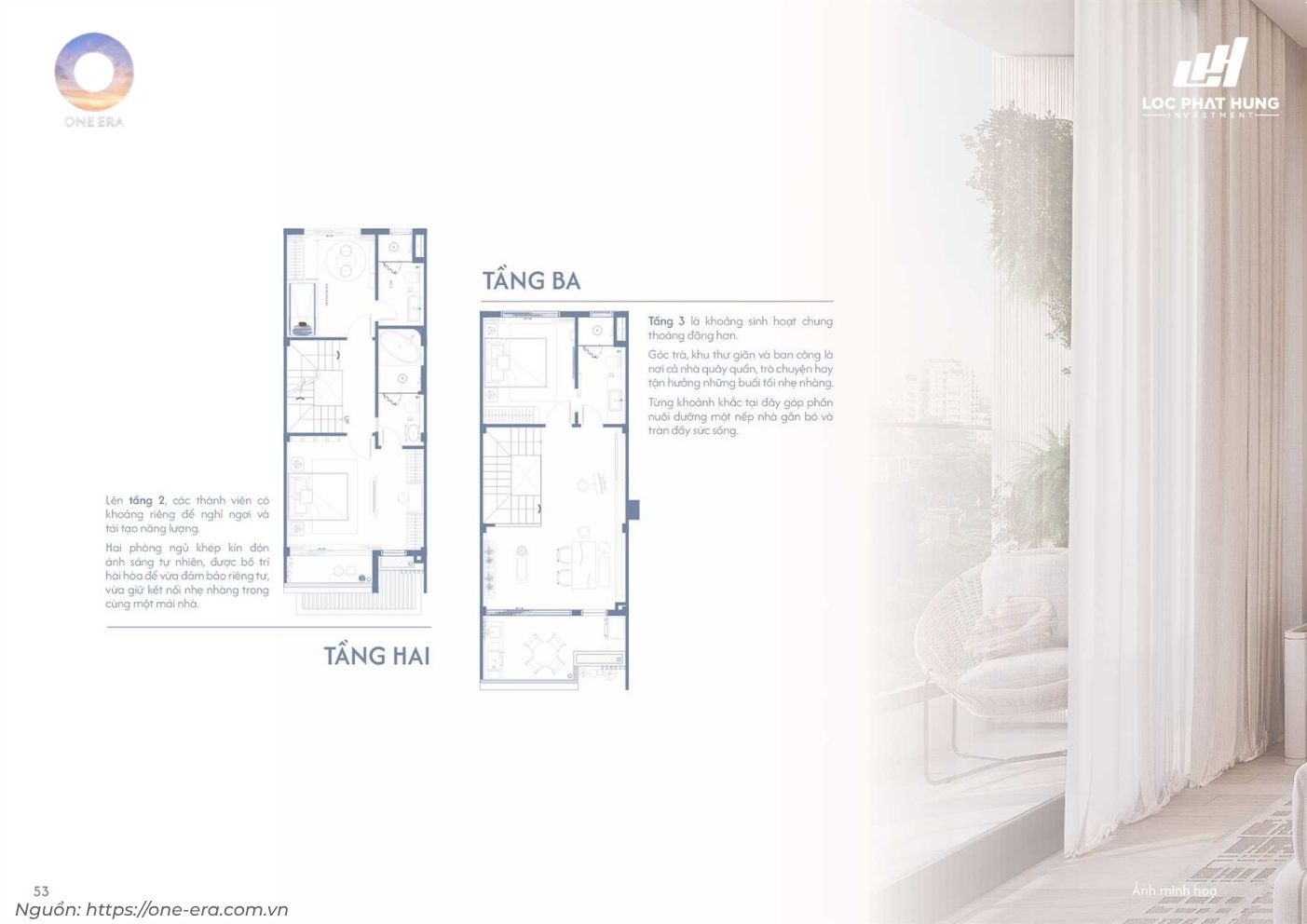 Không gian thiết kế nhà mẫu townhouse phân khu Nizi One Era