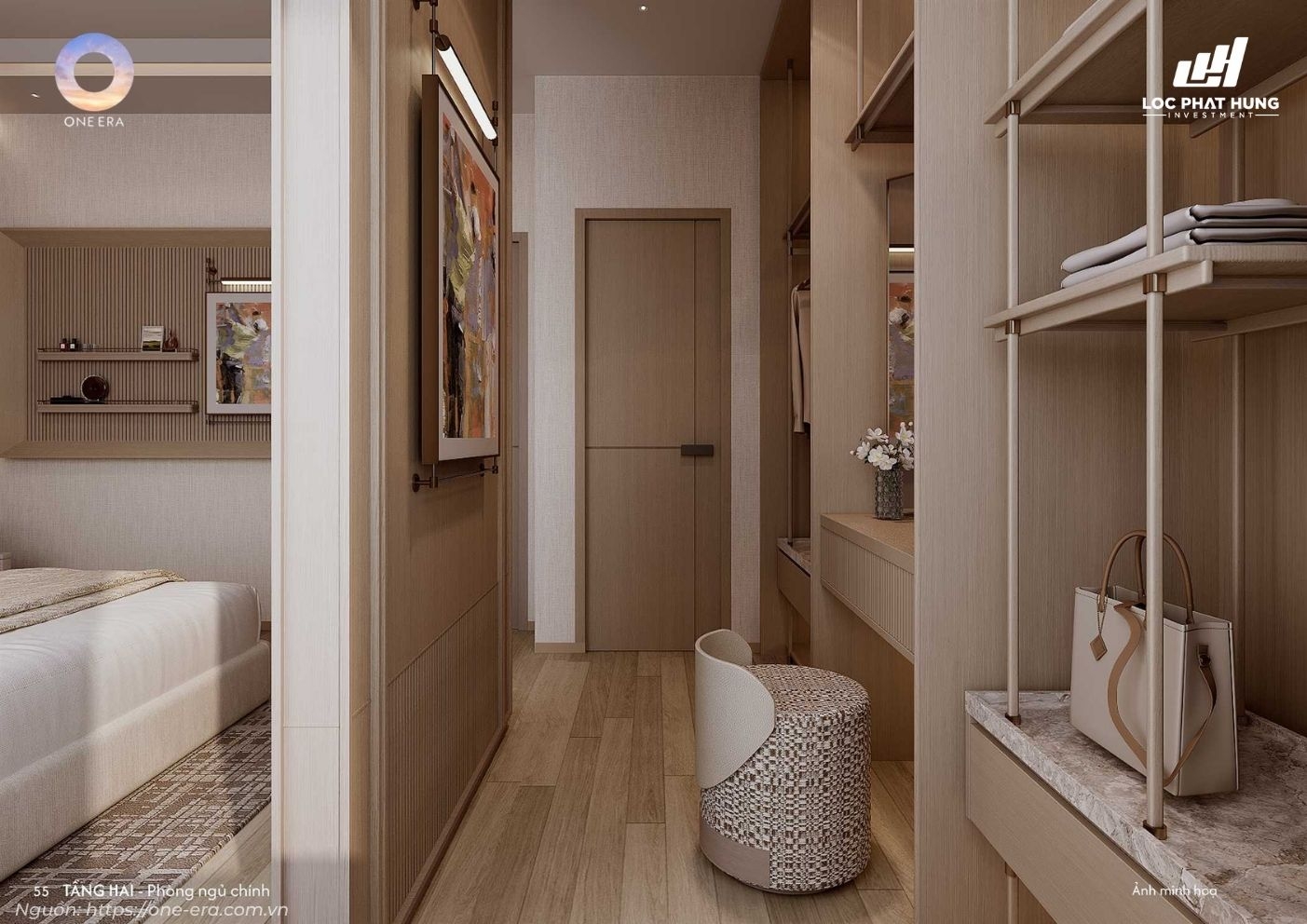 Không gian thiết kế nhà mẫu townhouse phân khu Nizi One Era