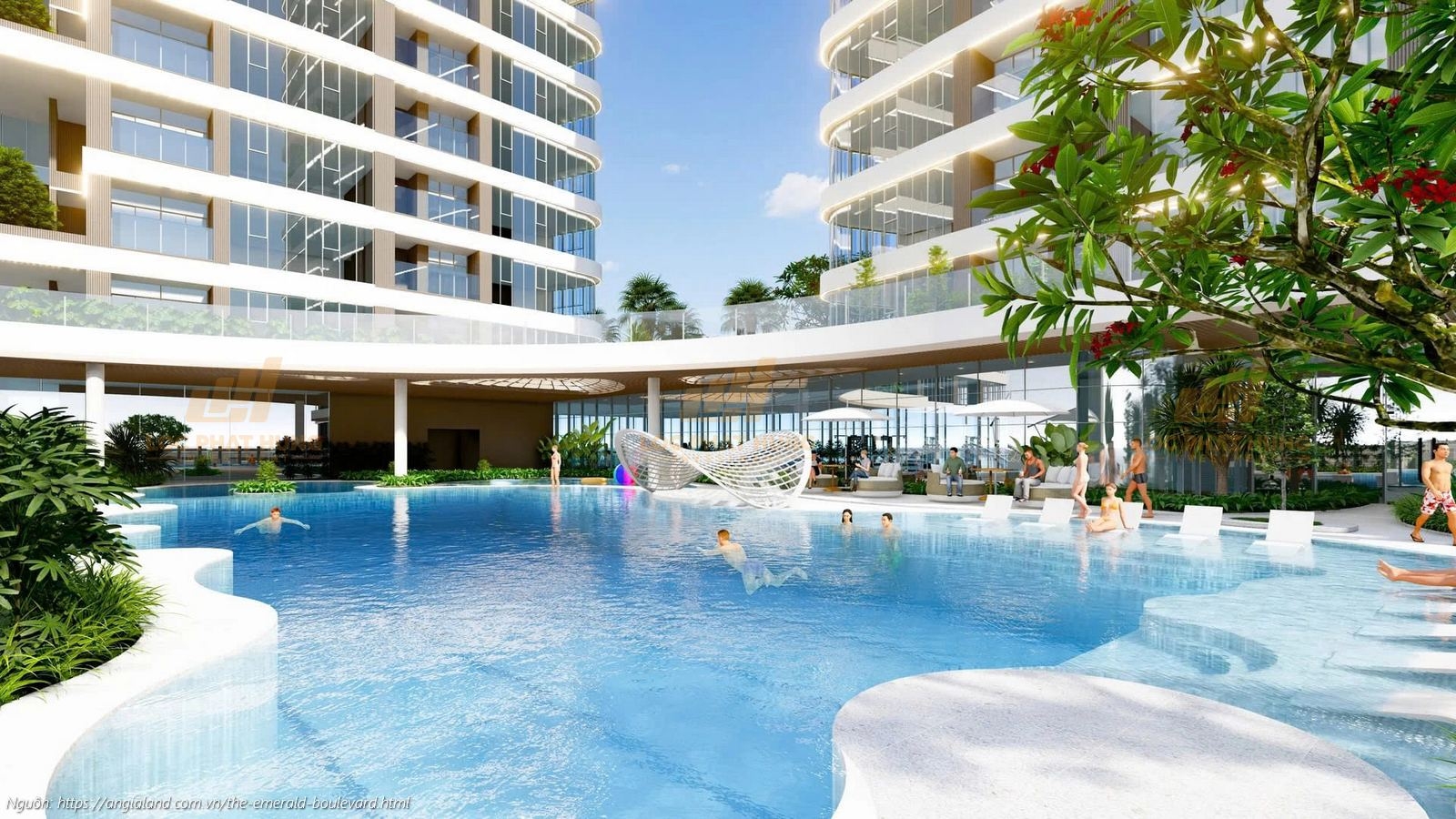 Phối cảnh tổng thể dự án căn hộ chung cư The Emerald Boulevard