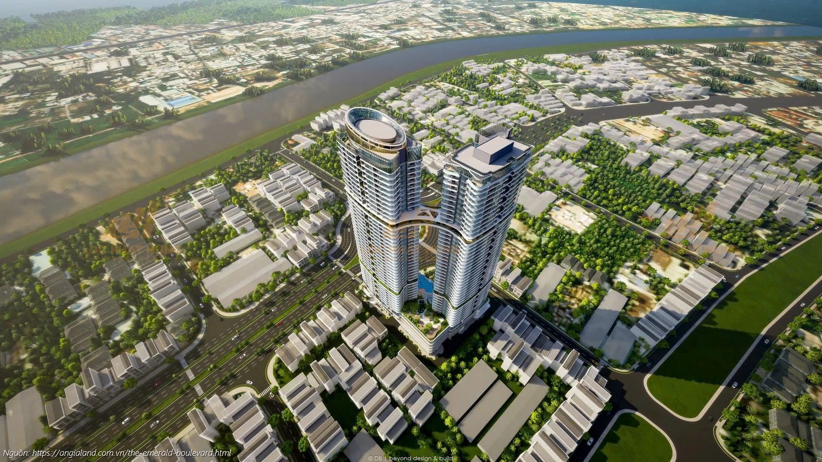 Phối cảnh tổng thể dự án căn hộ chung cư The Emerald Boulevard